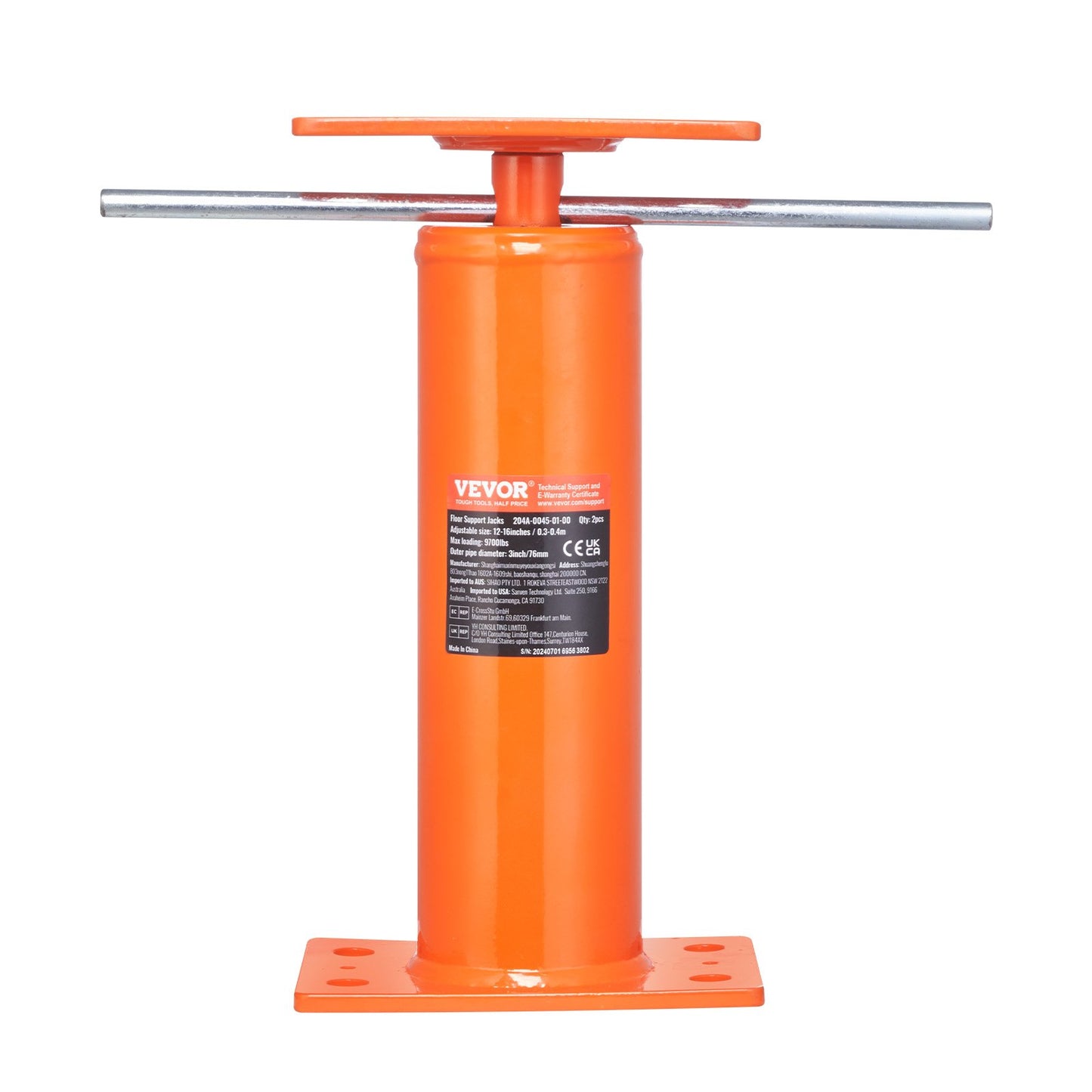 Adjustable Floor Jack Post for House Leveling - Heavy Duty 12-16 ft