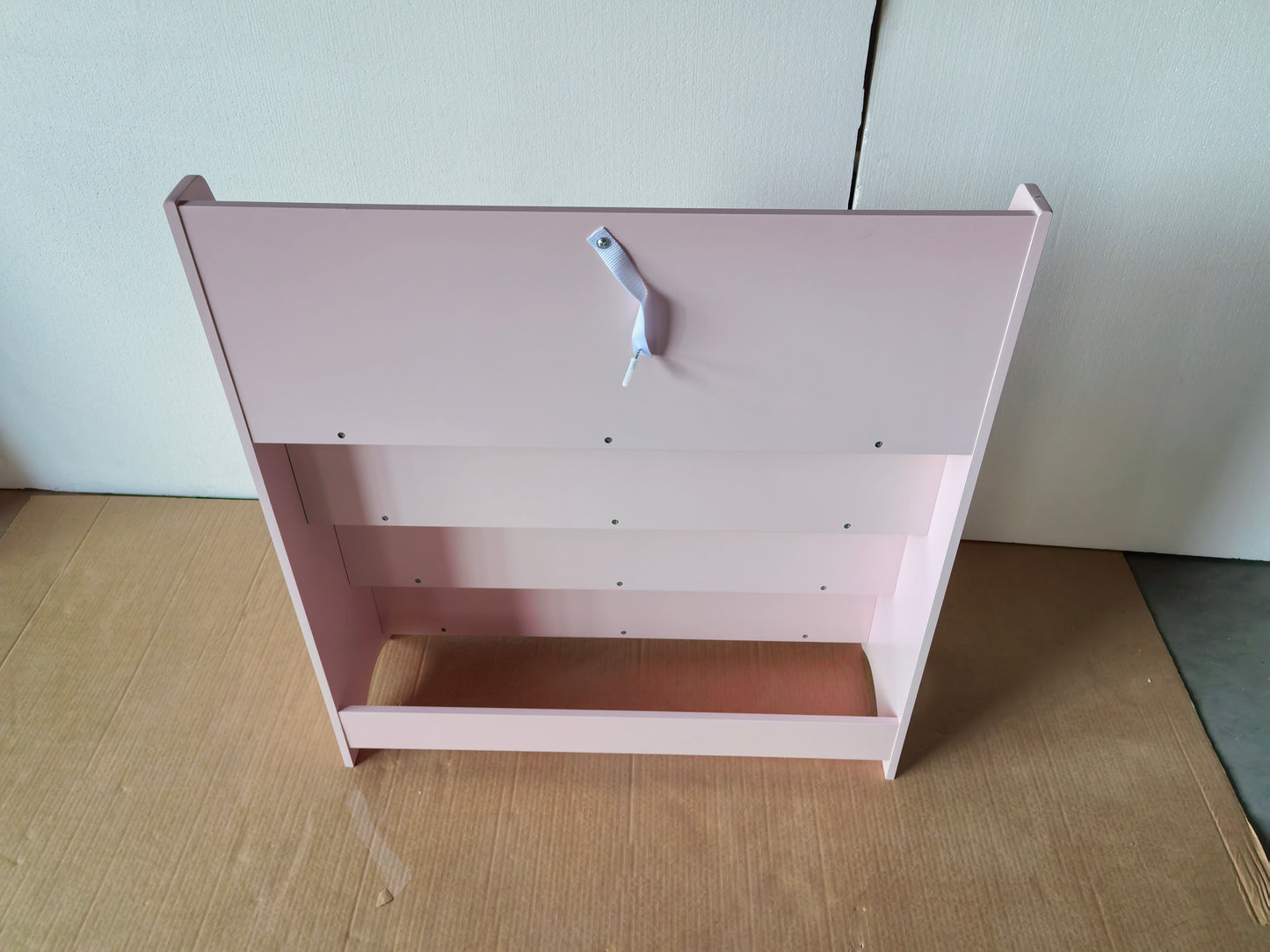 4-Tier Kids Bookshelf - Pink MDF Book Display Shelf
