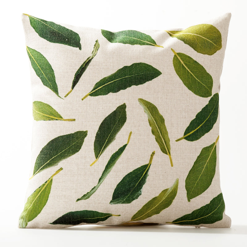 American Style Yellow Bottom Plant Pillowcase 45x45cm Home Decor Cushion Cover