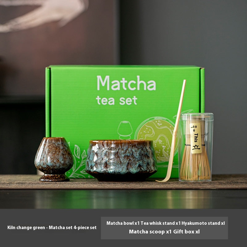 Matcha Tool Set - Ceramic Tea Ceremony Utensils for Household