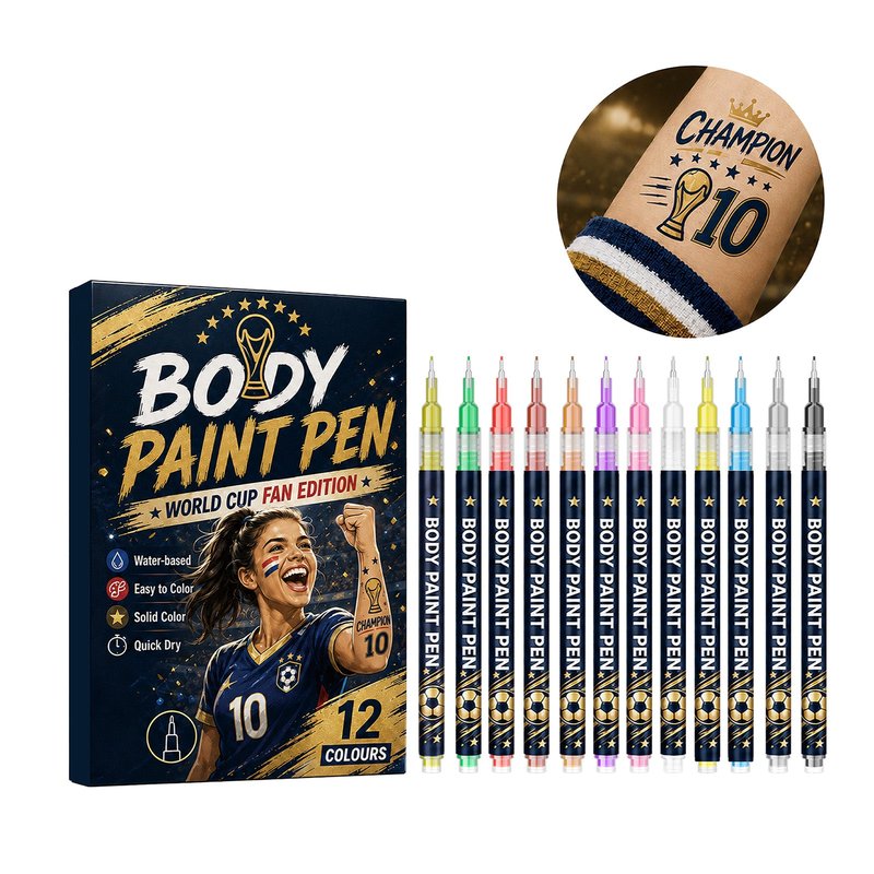 Body Painting Pen Set for Face & Body Art - 12 Pack