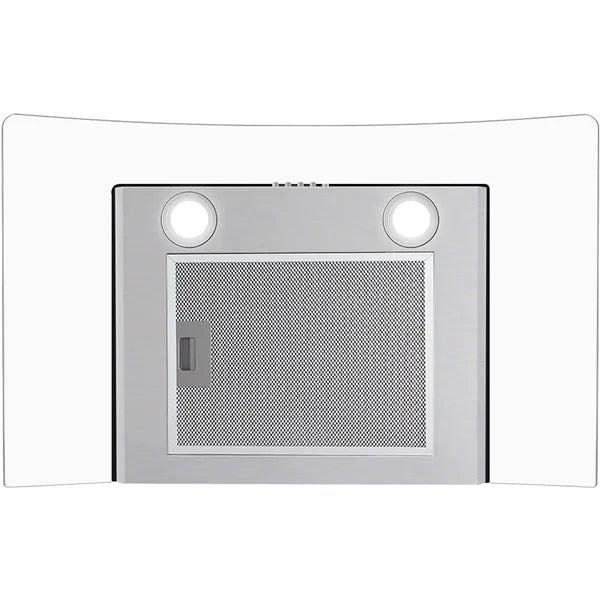 30-Inch Wall Mount Range Hood 450CFM with Tempered Glass, 3-Speed Fan & LEDs