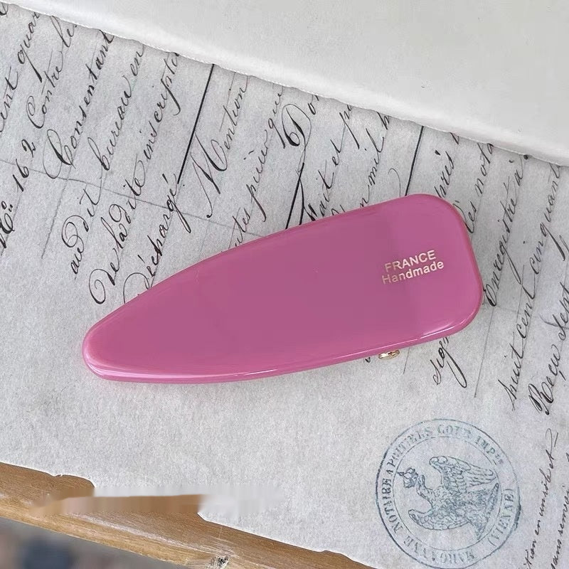 Women's Triangle Hair Clip with French Bang