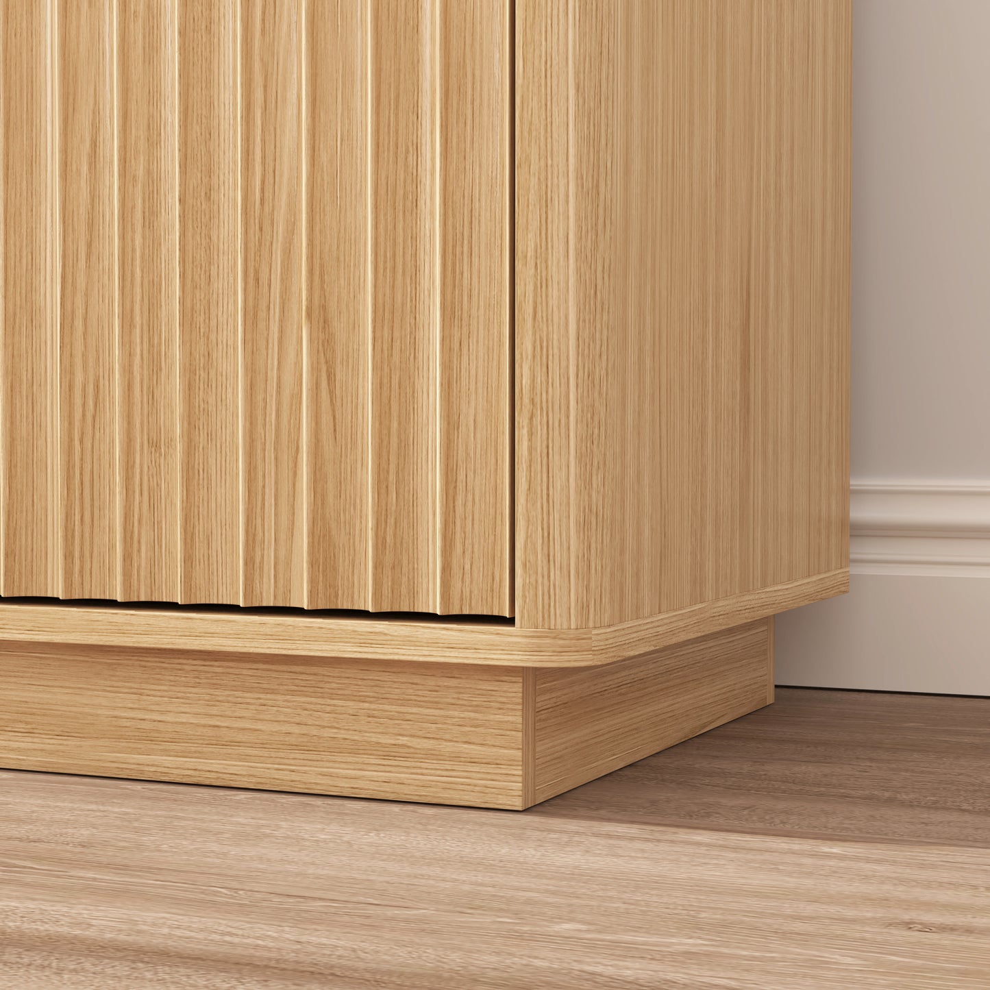 Natural Buffet Cabinet with Storage - 62.99" Sideboard & Shelves
