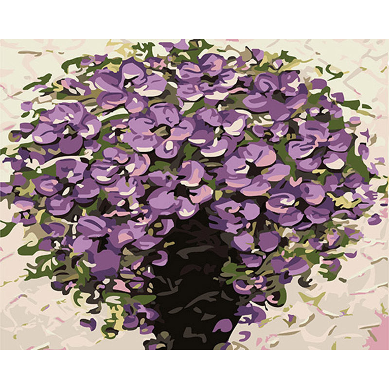 Digital Oil Painting Flowers Canvas Wall Art Frameless Home Decor