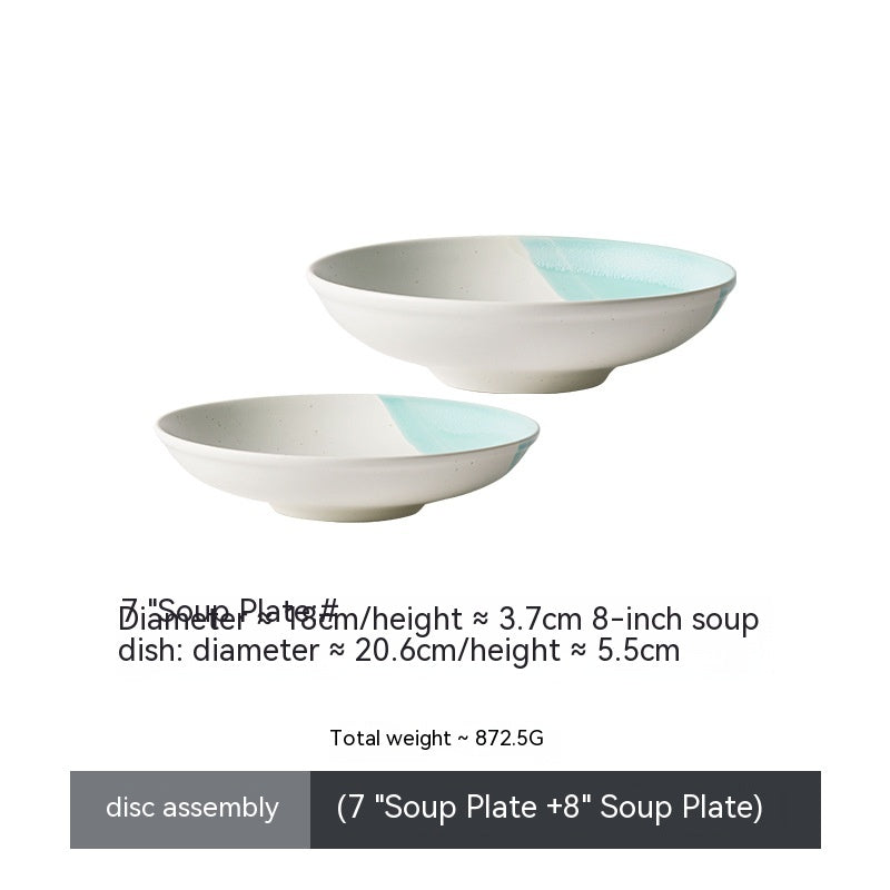 Flat Dish Set for Home Kitchen - Assorted Styles & Sizes