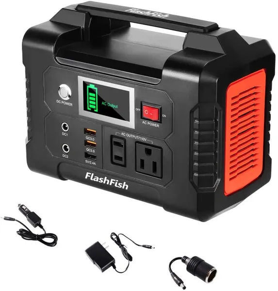 200W Portable Power Station - 40800mAh Solar Generator with AC, DC & USB Ports