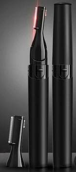Electric Eyebrow Trimmer for Ladies Rechargeable Beauty Grooming Tool - Black