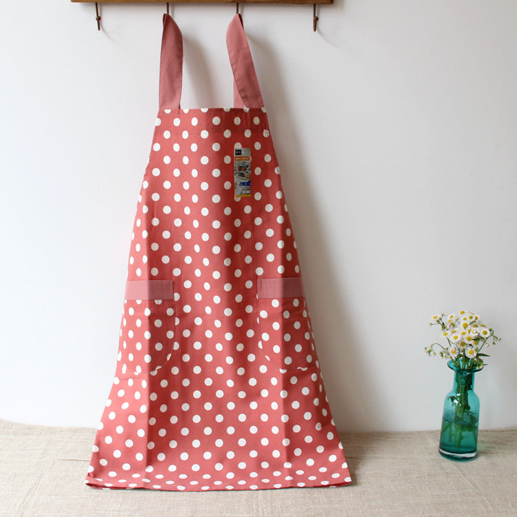 Cotton-Linen Apron with Straps - Stain-Resistant Kitchen Coverup