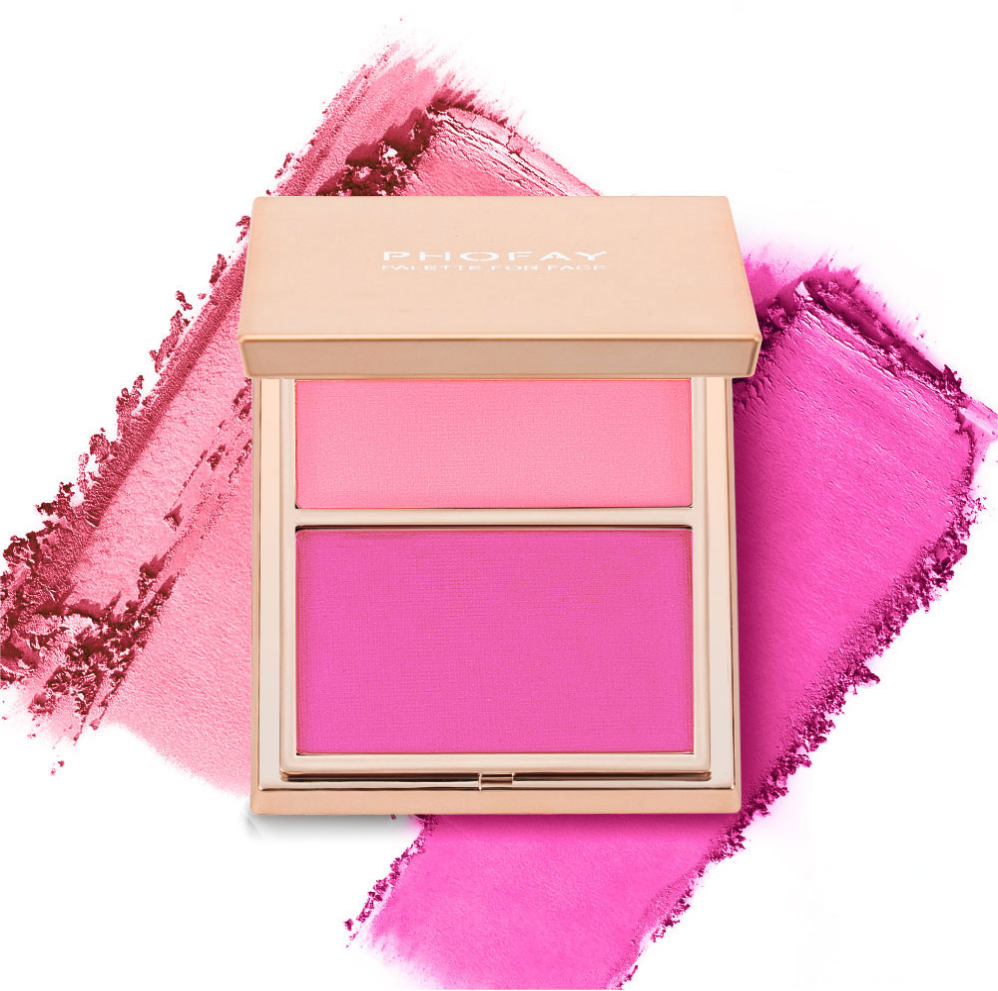 Cream and Powder Blush Duo - Weightless Face Makeup Palette