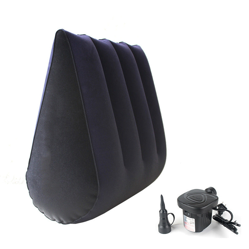 Inflatable Couples Position Pillow - PVC Flocking Sex Position Cushion