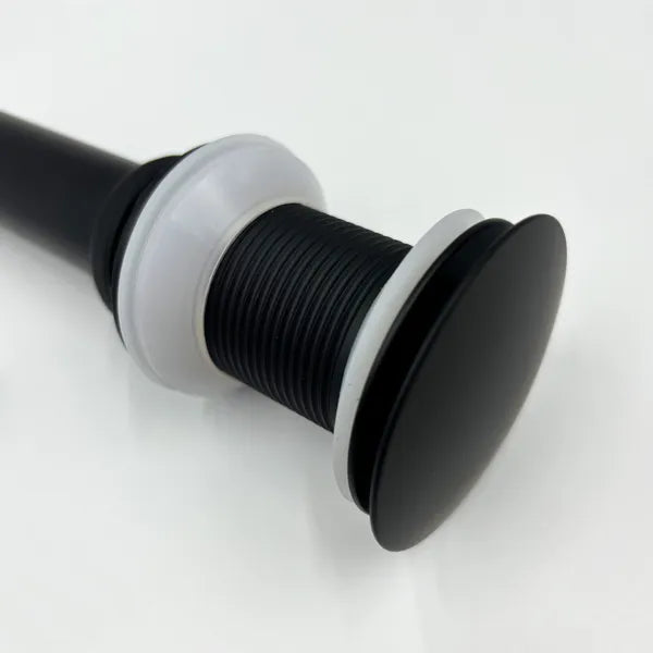 Bathroom Sink Drain Without Overflow - Stainless Steel Vessel Lavatory Pop-Up Stopper