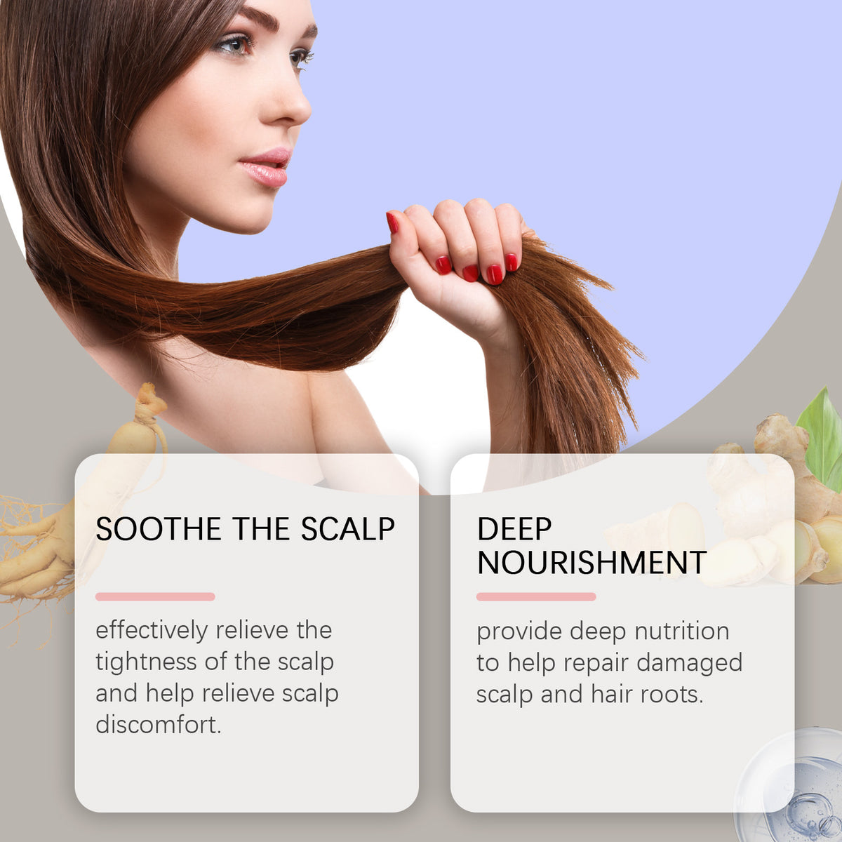 Nourishing Hair Scalp Care Soft Gloss Hydrating Skin Moisturizing