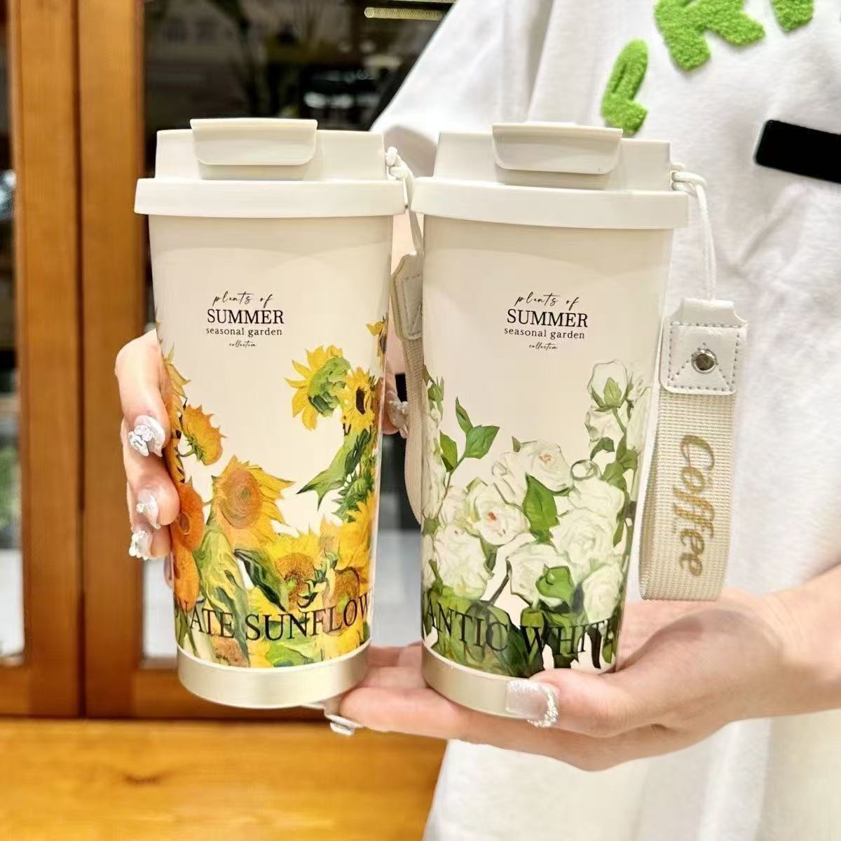 Double Wall Insulated Stainless Steel Coffee Cup - 316 Capacity & Modern Design