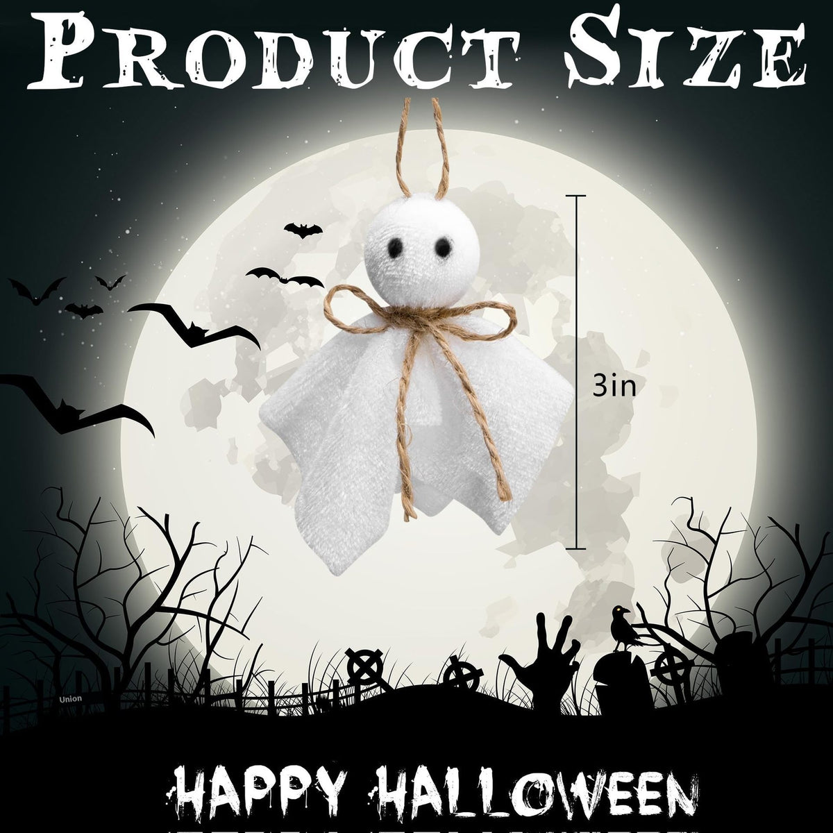Halloween Ghost Decorations - 16 Piece Set for Spooky Atmosphere