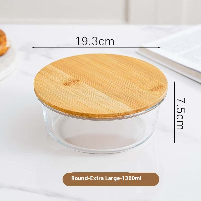 Glass Lunch Box Set with Microwave Heating - Multiple Sizes