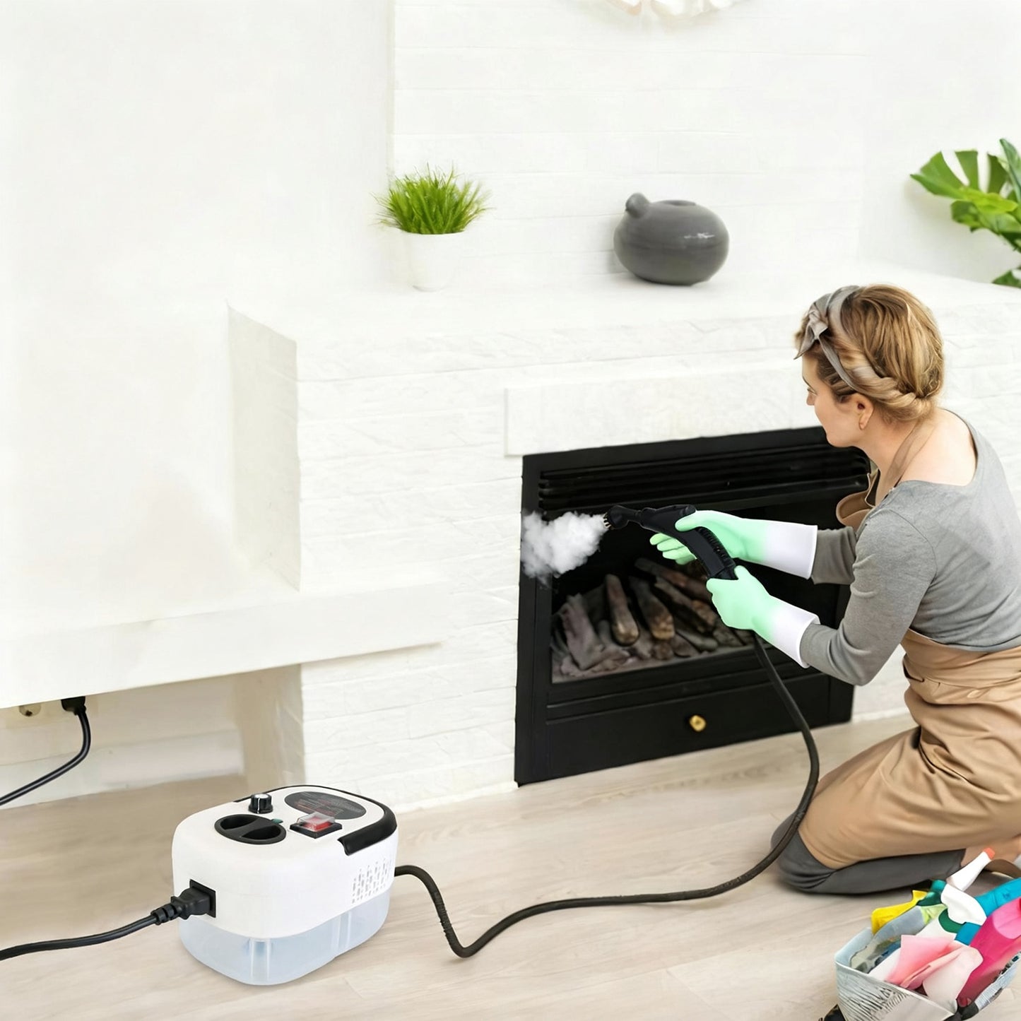 2500W Handheld Steam Cleaner for Car, Floor, Mattress, Windows & More