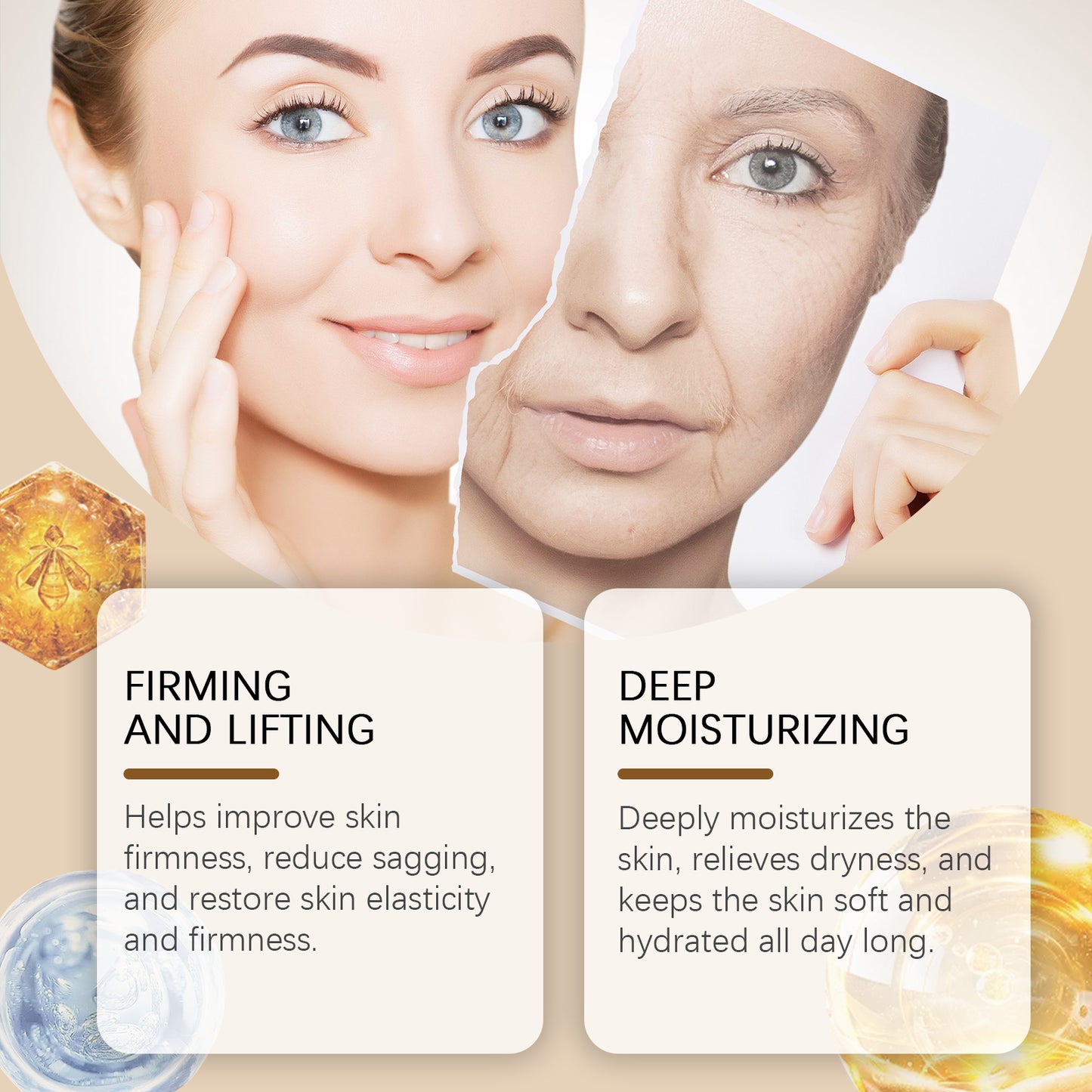 Hydrating Facial Essence with Bee Venom, Hyaluronic Acid & Vitamin C - 30ml