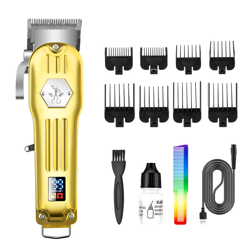 Rechargeable Electric Hair Clipper with 8 Limit Combs