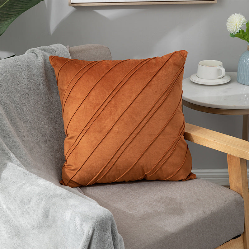 Velvet Pillowcase for Sofa Bed 43x43cm - Multiple Colors & Styles