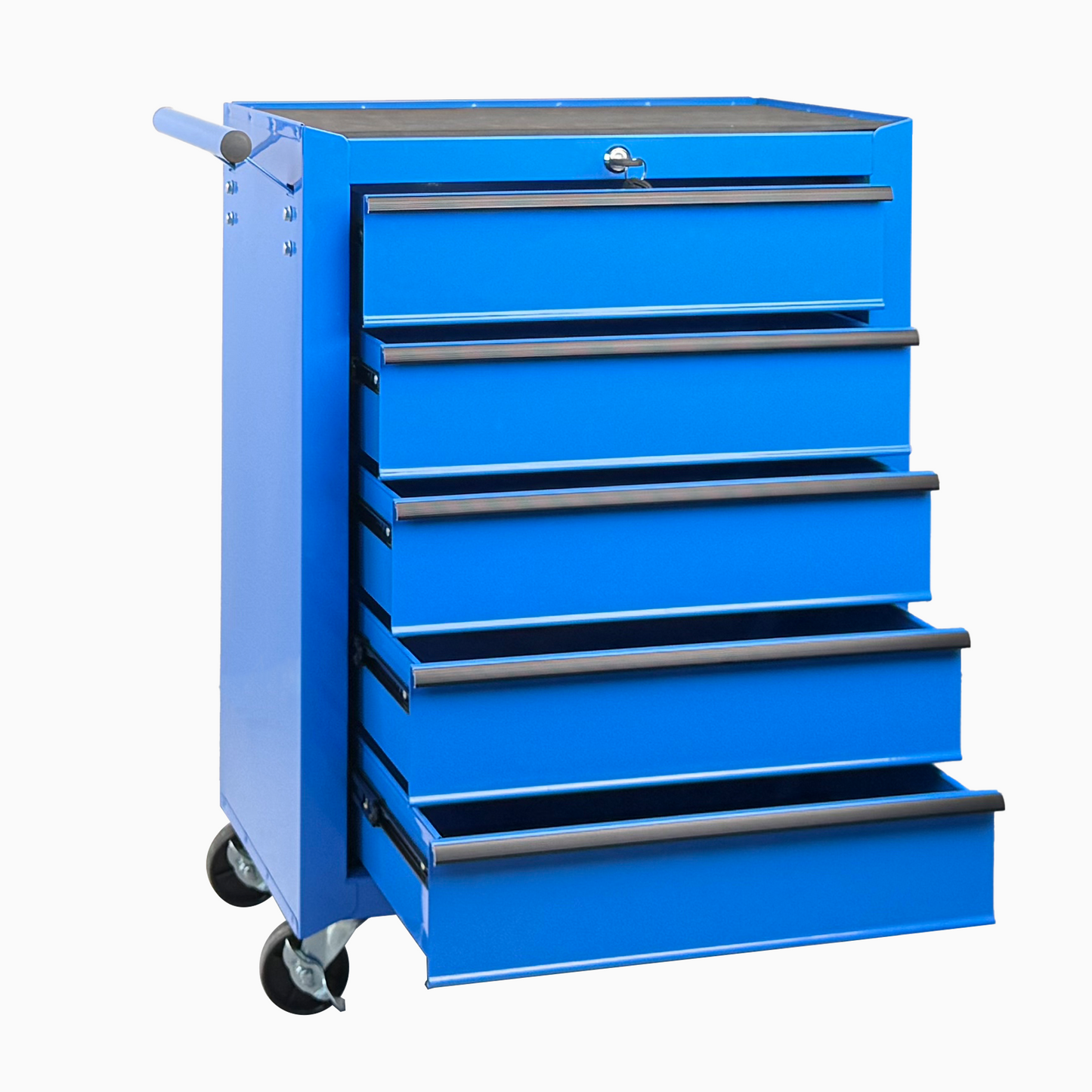 20-Inch Steel Rolling Tool Chest with 5 Drawers, Ball Bearing Slides, Blue