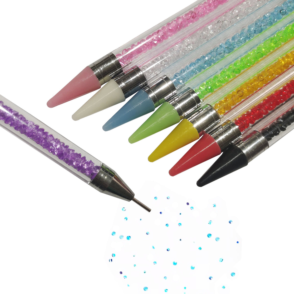 Double-Headed Nail Embossing Silicone Pen for Nail Art Tools