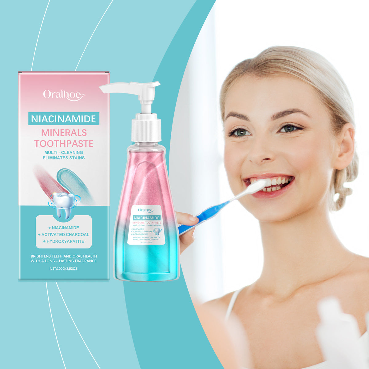 Nicotinamide Toothpaste Gentle Cleaning