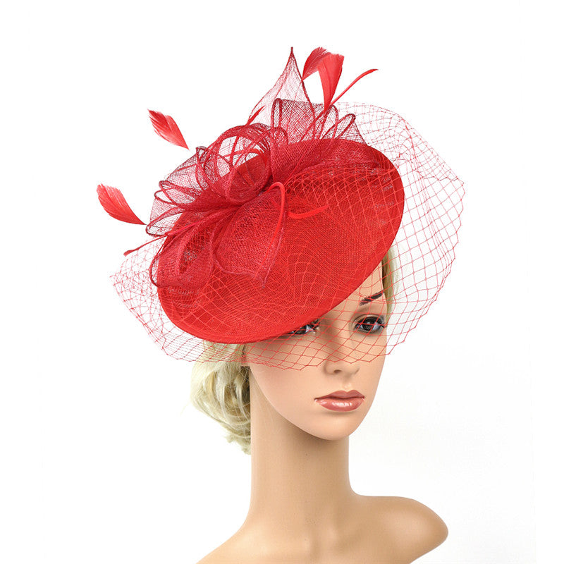 Linen Feather Crown Headdress – Women's Bridal Accessory
