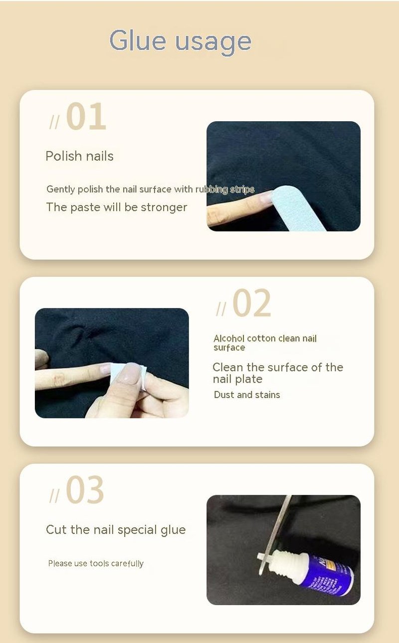 Detachable False Nails with Sun Protection
