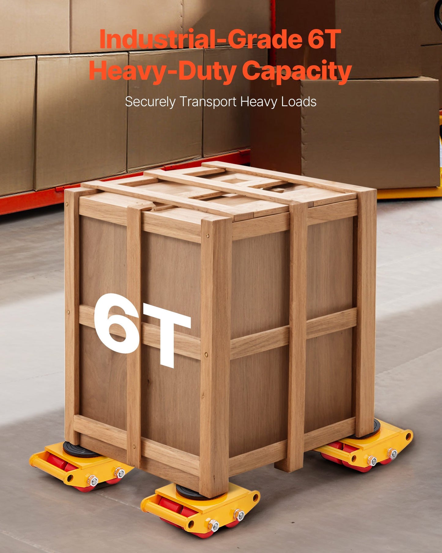 Heavy Duty Machinery Skate Dolly 13,200 LBS Load Capacity Industrial Equipment Mover