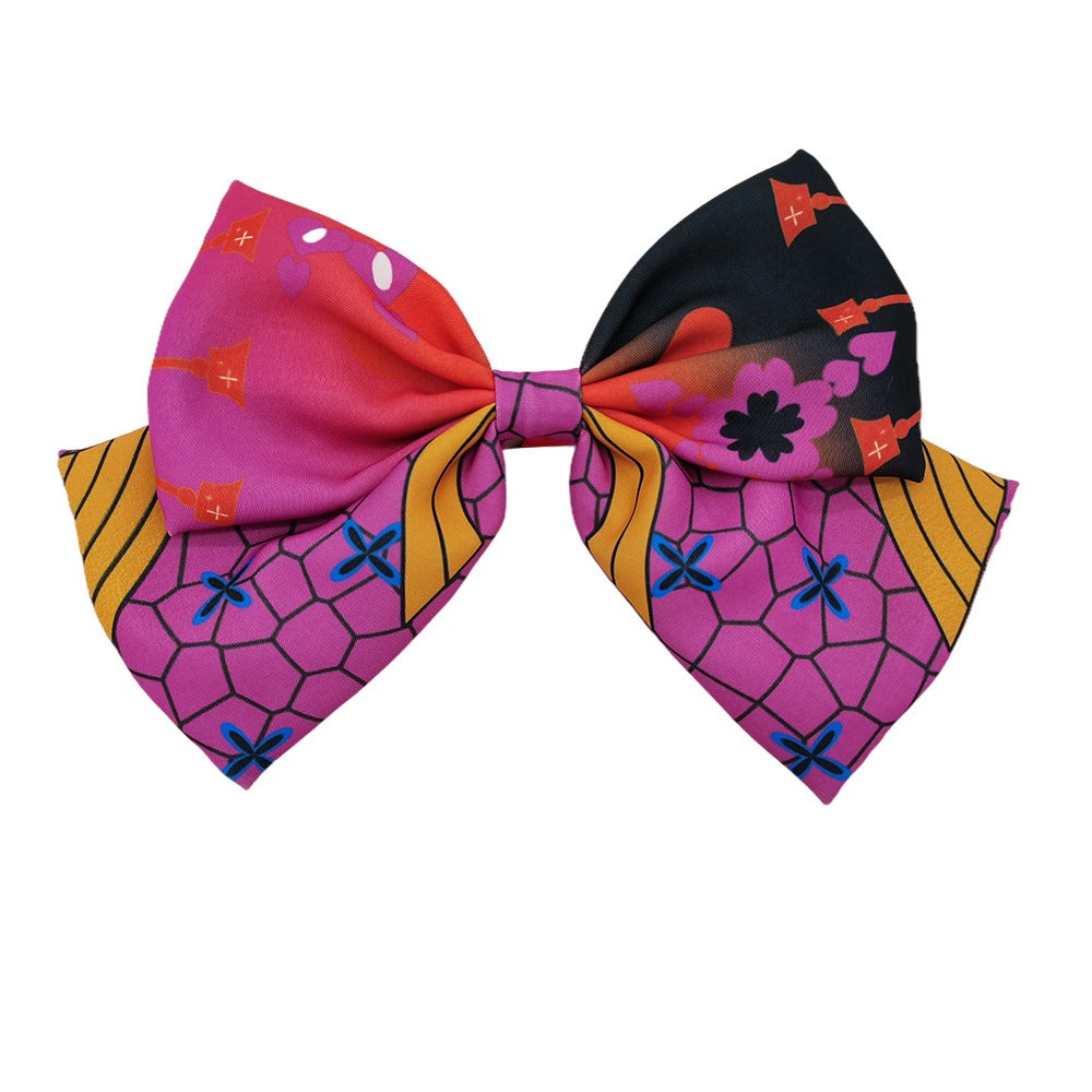 Anime Cartoon Chiffon Hair Bow Clip