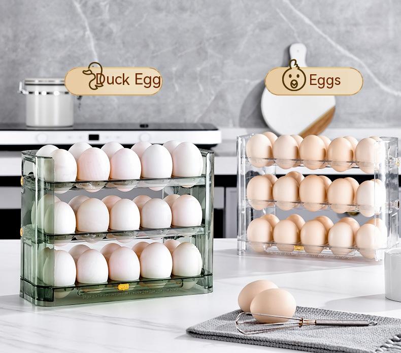 Kitchen Egg Storage Box - Food Preservation Container with Multiple Colors