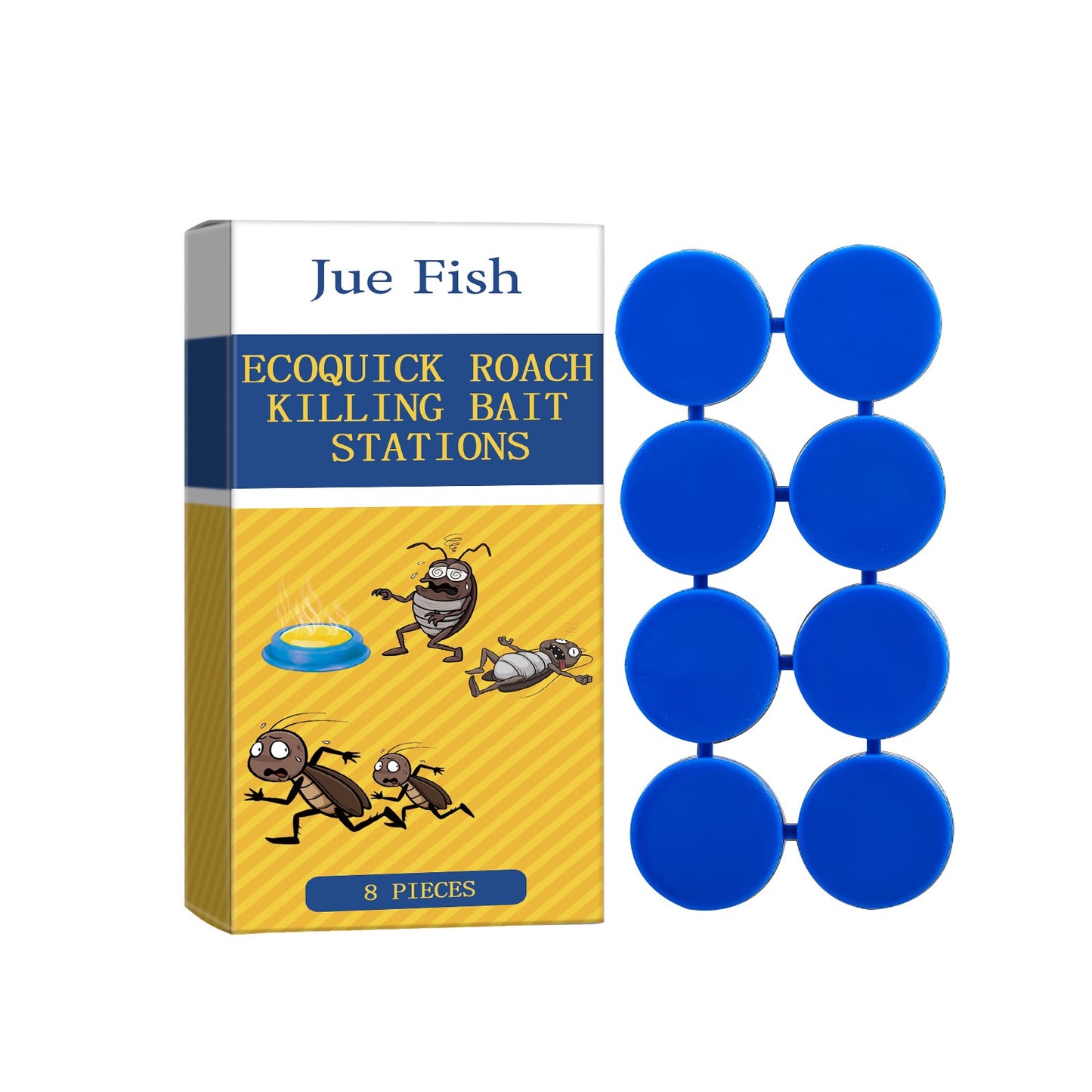8pcs In 1box, Roach Killer Indoor Infestation, Bait Gel Traps