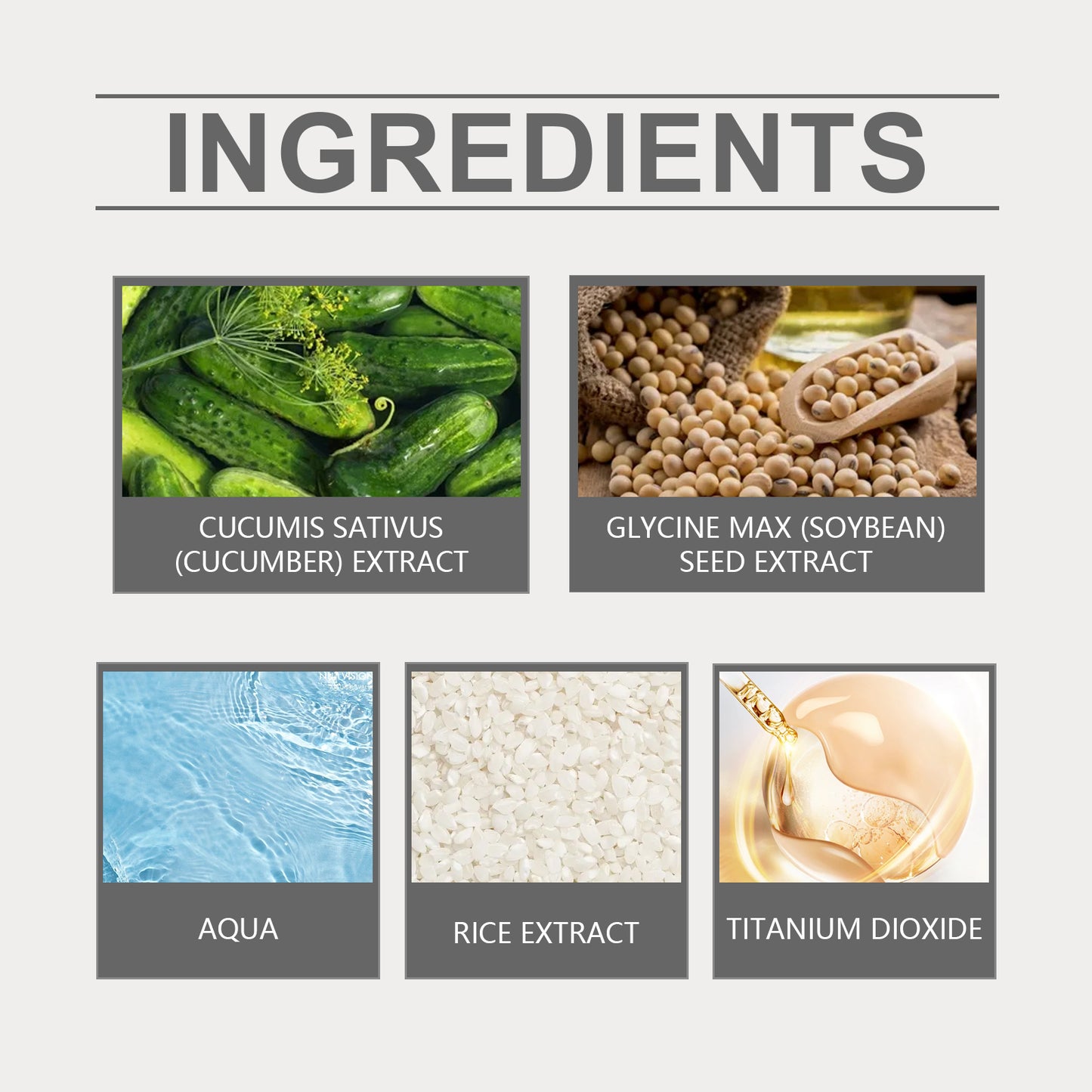 Moisturizing Sunscreen Cream with Cucumber Extract - 50g UV Protection