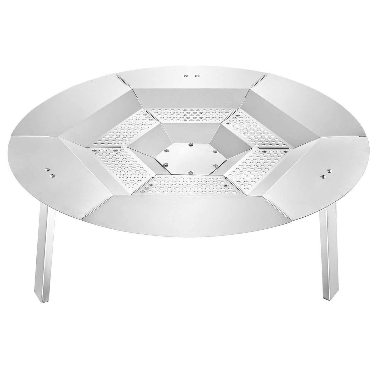 Stainless Steel Fire Pit Heat Deflector for Yukon & Bonfire 27 Inch - Energy Saving