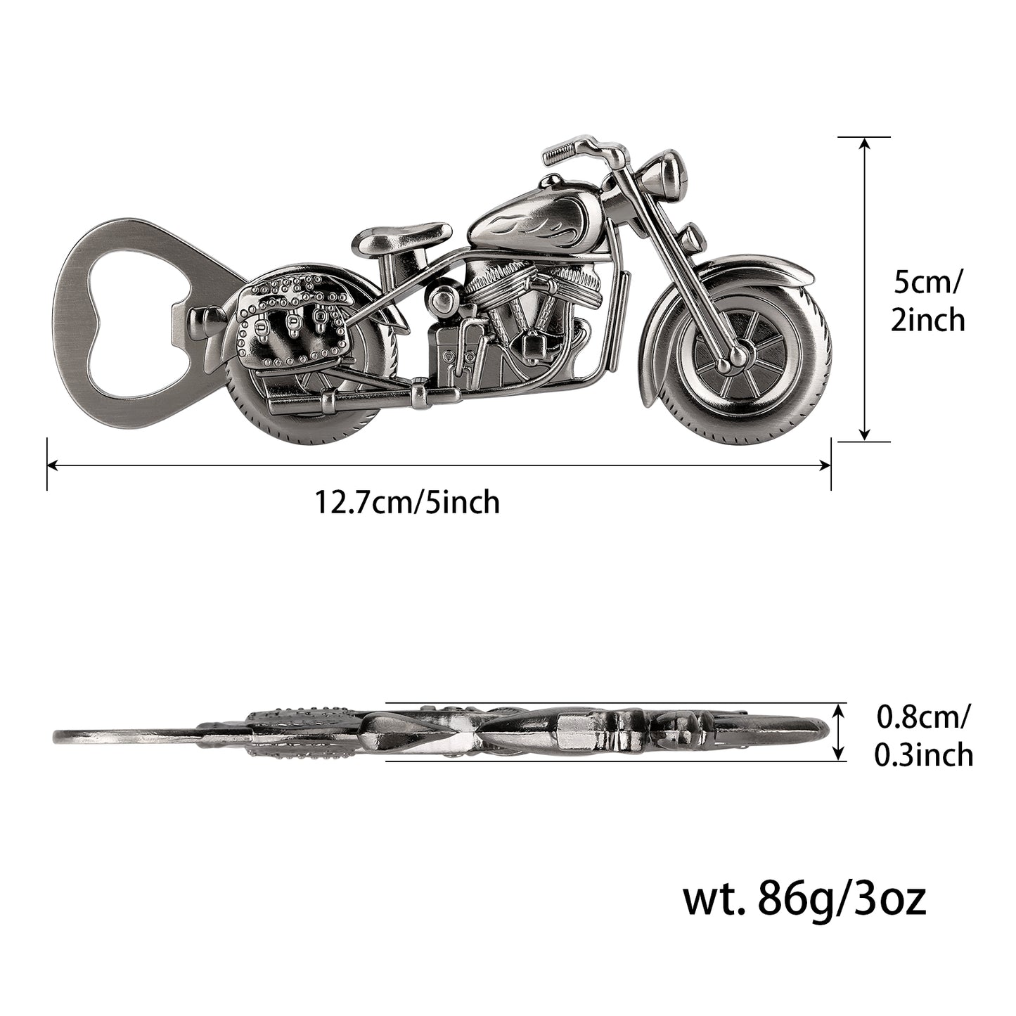 Motorcycle Beer Bottle Opener in Gift Box - Retro Bar Tool