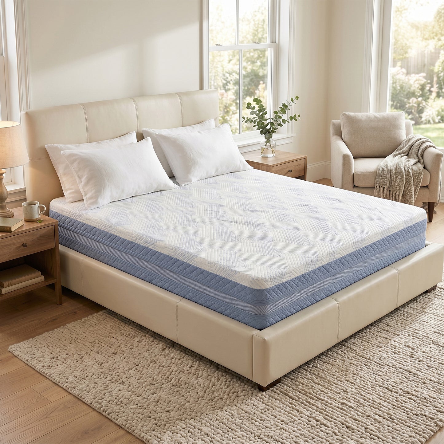 King Size 12-Inch Memory Foam Mattress - High Density Support
