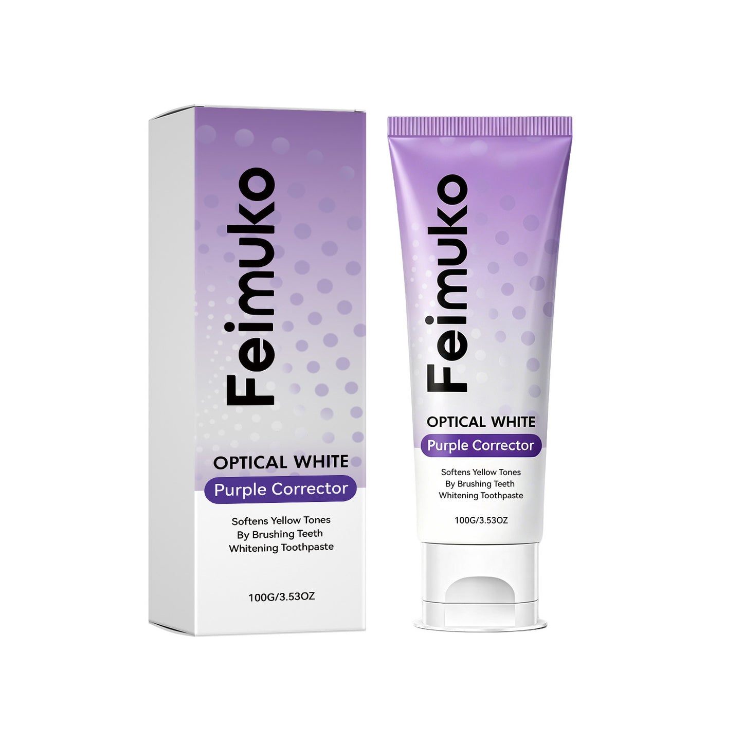 Purple Whitening Toothpaste 100g - Gentle Oral Care & Fresh Breath