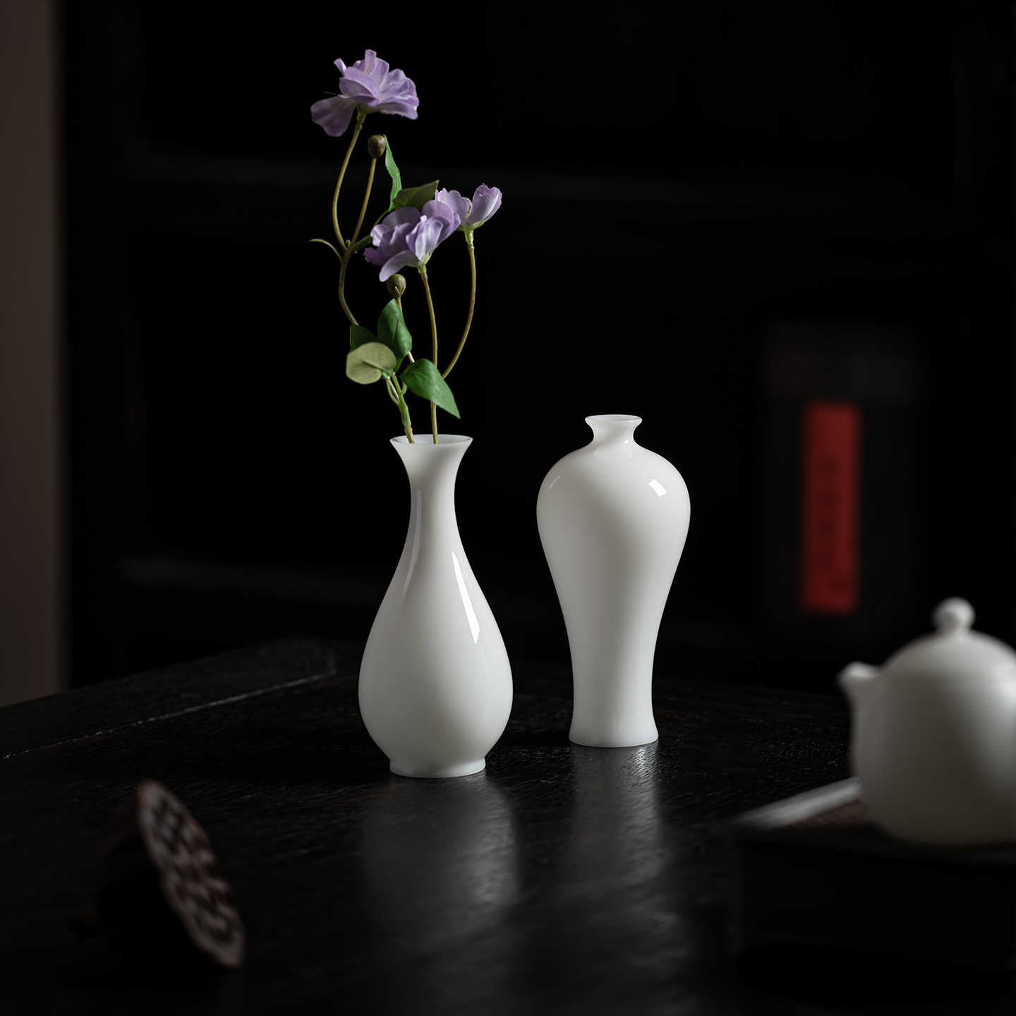 Chinese Style Ceramic Vase for Hydroponic Plants - Living Room Decor