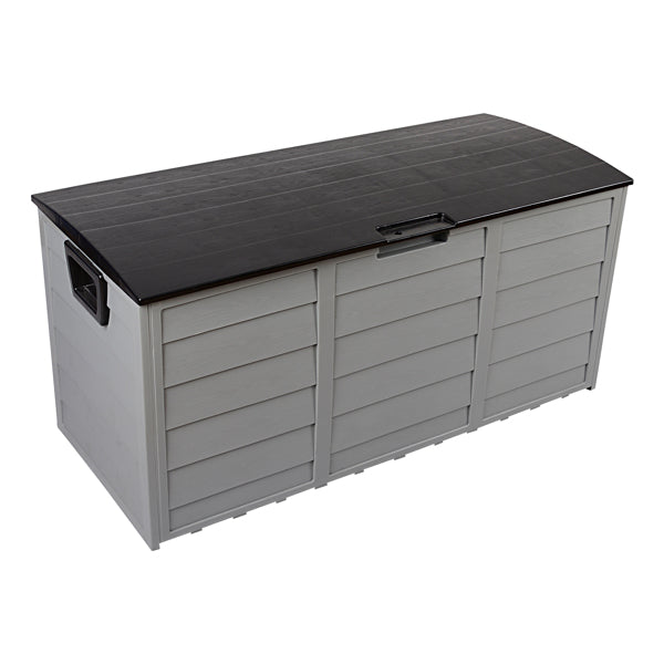 75 Gallon Weatherproof Plastic Patio Storage Box with Lockable Lid