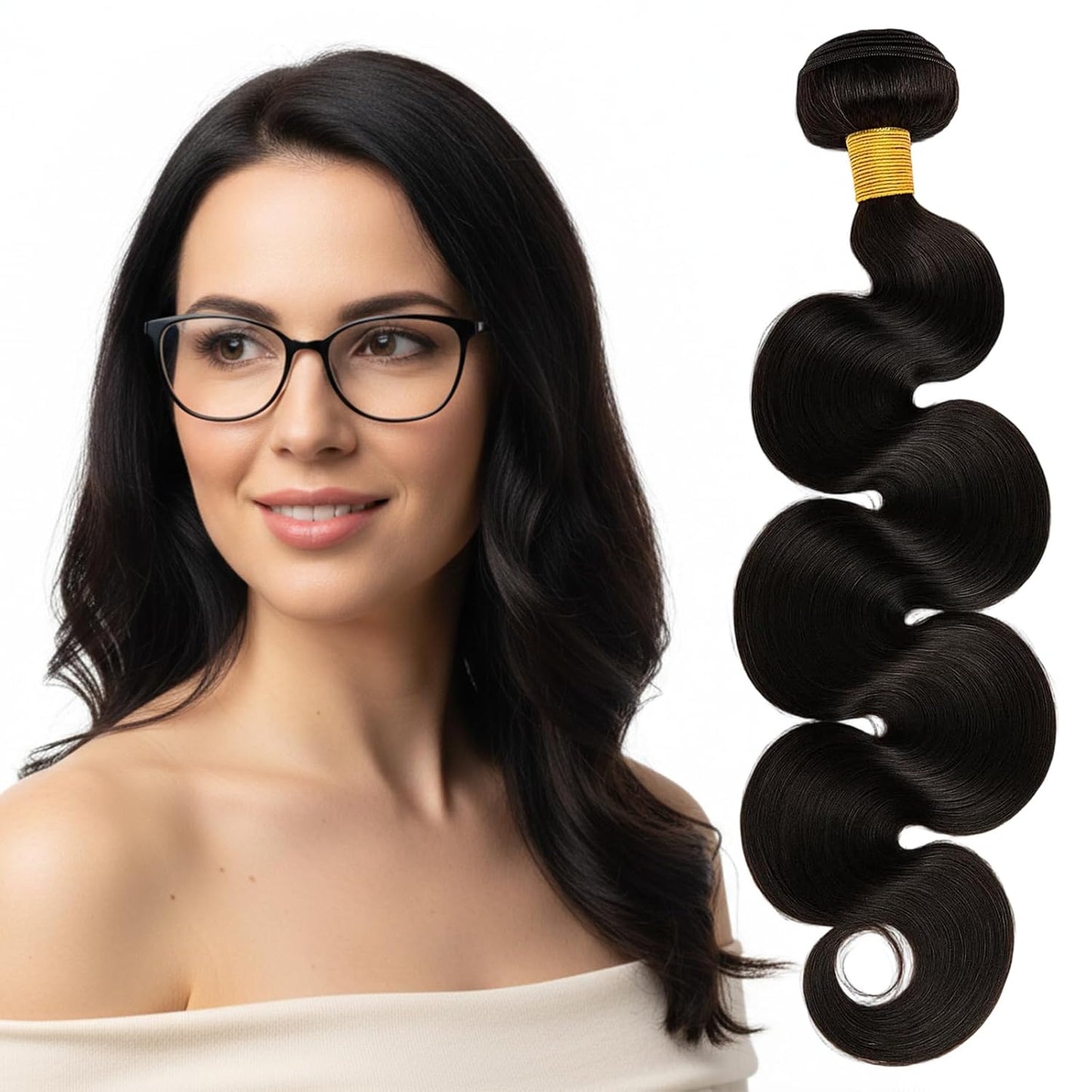 24-Inch Body Wave Human Hair Bundles - Virgin Remy Hair Weave