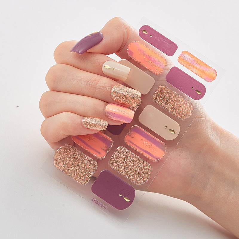 Laser Nail Polish Film Stickers Butterfly Pattern Nail Art Decals