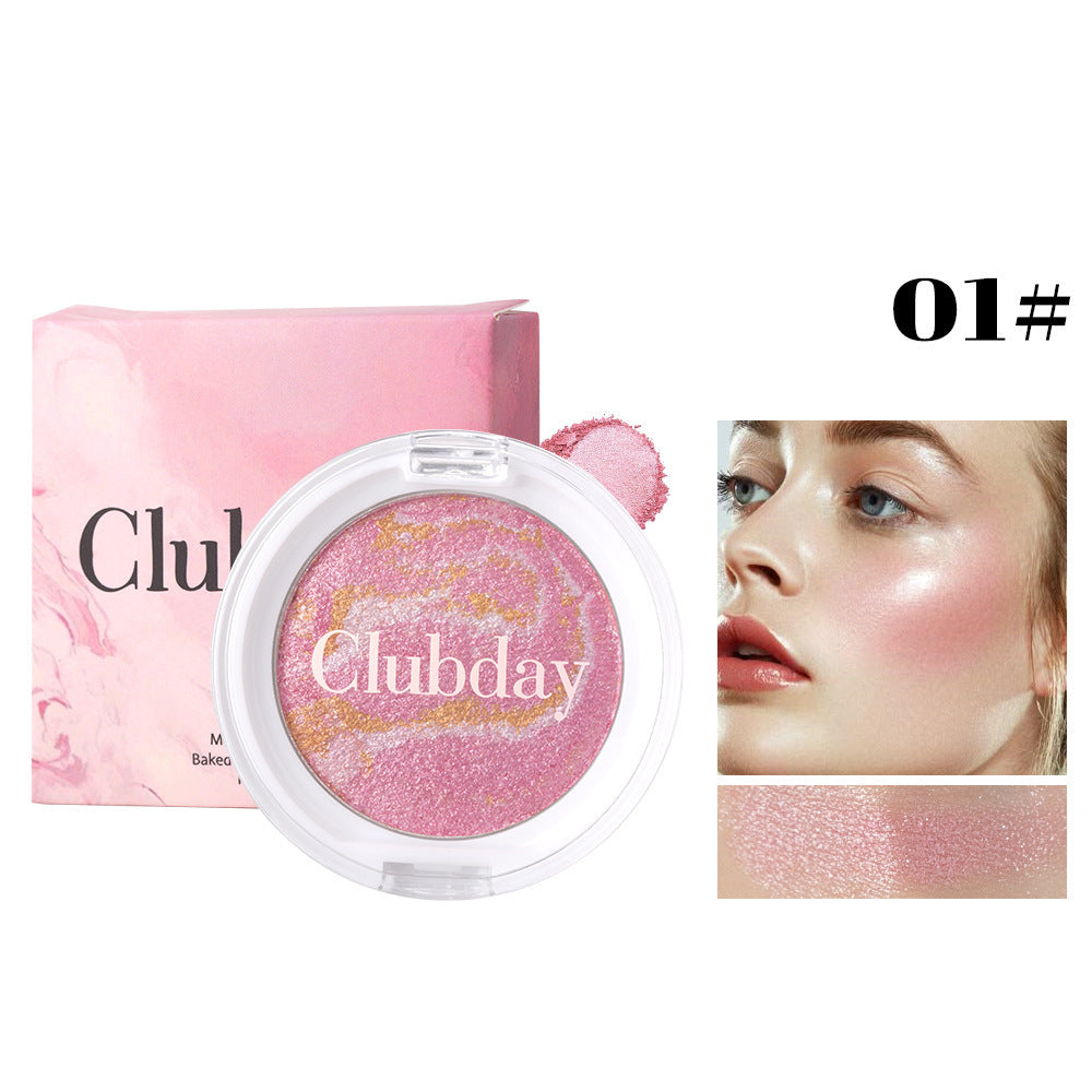 Marble Pattern All-in-One Face Palette - Highlighter, Blush & Bronzer