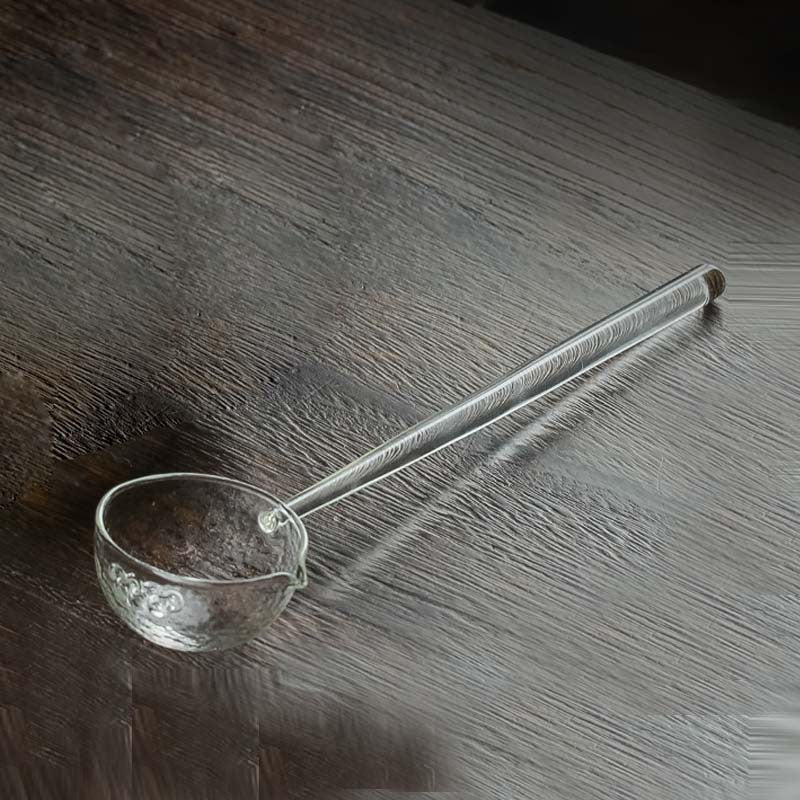 Heat-Resistant Glass Tea Brewing Bowl & Spoon Set - Modern Tea Maker