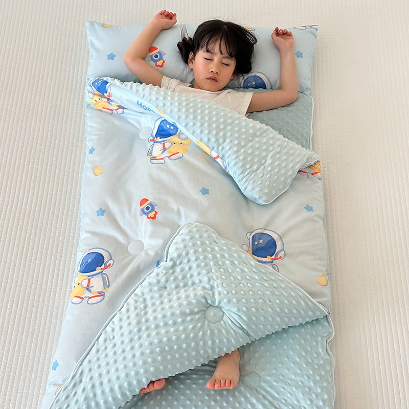 Children's Cotton Sleeping Bag for All Seasons - Anti-Kick Design