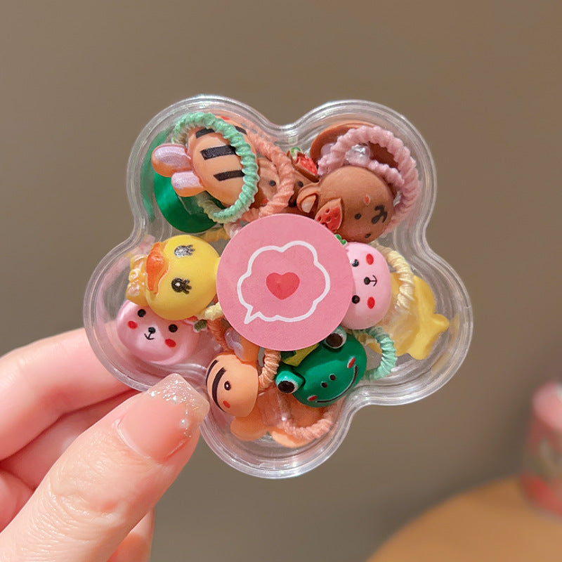 Children's Cute Baby Hair Rope Headband - Highly Elastic, No Hurt, 20PCs Set