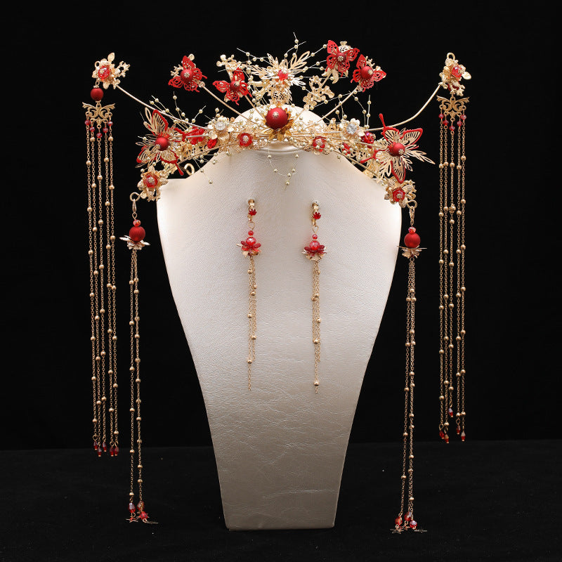 Vintage Butterfly Hair Comb Set - Alloy Hairpin Accessories