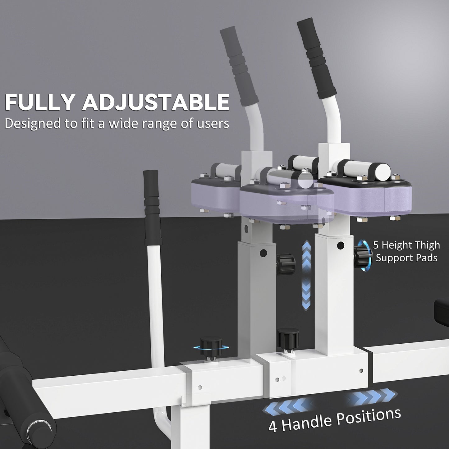 Adjustable Steel Calf Raise Machine for Strength Training - Purple