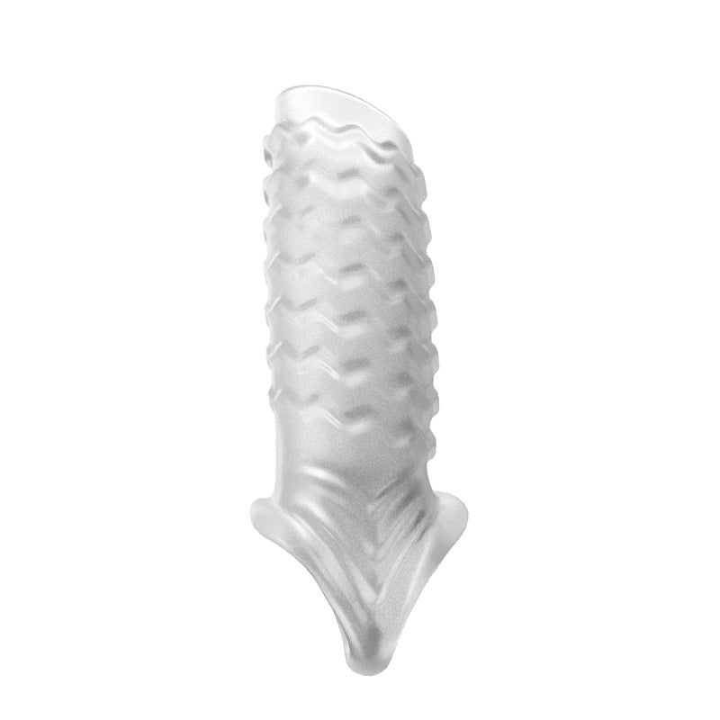 Male Condom Wearables Crystals - Long Thick Flexible Cover for Intimate Use
