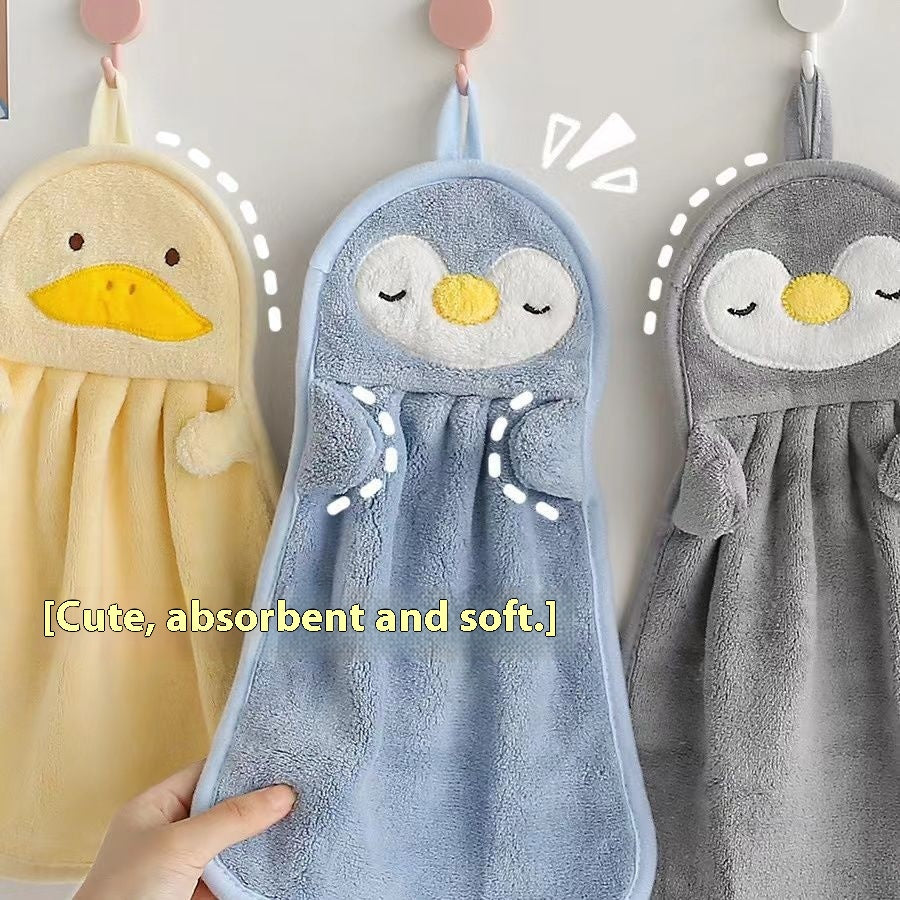 Cute Hanging Hand Towel for Kitchen - Lint-Free Household Decor